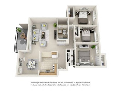 a house is shown with a kitchen and living room